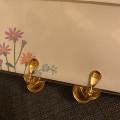 美品 ゴールド イヤリング フェザーの画像