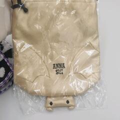 【美品】ANNASUI　アナスイ　ラウンドファスナー　長財布　トラベルバックデザイン　オマケ付きの画像