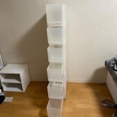 【7/18引き渡し決定済】ポリプロピレン　収納ストッカー　キャスター付　6段　×2個の画像