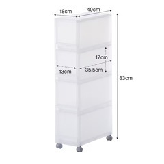 【7/18引き渡し決定済】ポリプロピレン　収納ストッカー　キャスター付　6段　×2個の画像