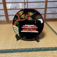 琉球漆器 飾り盆の画像