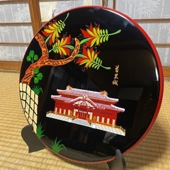 琉球漆器 飾り盆の画像