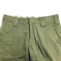 Dickies【ディッキーズ】ワークパンツ【メンズW28/S程度/股下70cm/カーキ/khaki】ズボン/ボトムス/Pants/Trouser◆BJ033-dの画像