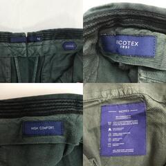 INCOTEX【インコテックス】 スラックス パンツ【42/メンズXS程度/股下73cm/緑系/green】ズボン/ボトムス/Pants/Trouser◆BJ033-eの画像