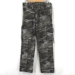 MILKFED.【ミルクフェド】 ミリタリーカーゴパンツ【メンズXS/股下75cm/迷彩柄/カーキ/カモフラ】ズボン/ボトムス/Pants/Trouser◆BJ033-gの画像