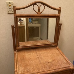 籐製　ドレッサー
の画像