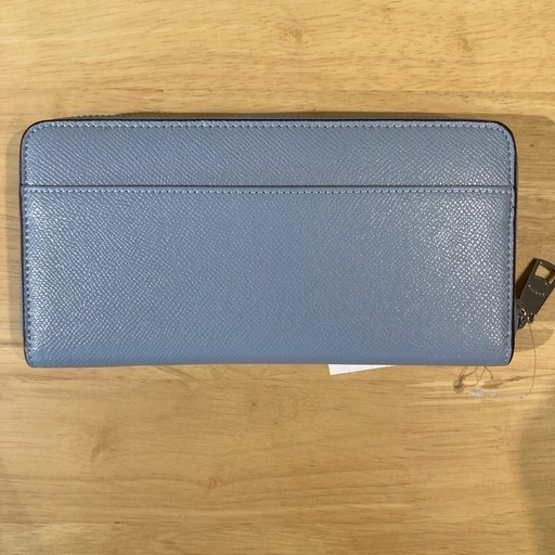 コーチ　ラウンドジップブルー長財布B⑧【新品未使用】
