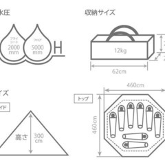 DODワンポールテントLの画像
