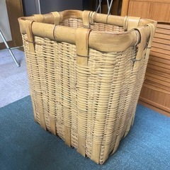 受け渡し決定済み　竹製の籠　レトロの画像