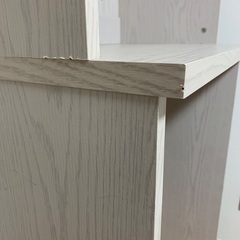 【7/28値下げしました】LOWYA(ロウヤ) ゴミ箱収納付き食器棚　ホワイトウォッシュ　幅60cmの画像