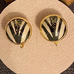 美品 ブローチ イヤリング セット 蝶々の画像