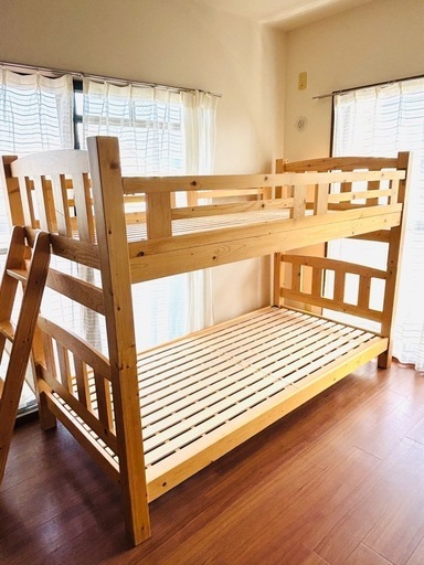 (お話中)木製2段ベット　ナチュラル