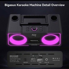 カラオケ スピーカーキャンプ　釣りBIGASUO KA215 Pro Maxの画像