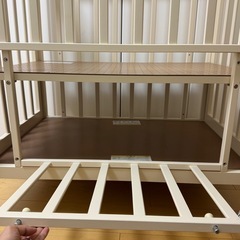 【美品】ベビーベッド ホワイトの画像