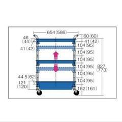 新品未使用☆TRUSCO ツールワゴンロイヤル レッド TWR-221-R 赤色の画像
