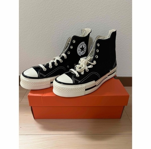 新品コンバースチャックテイラープラスハイブラック　27.5cm