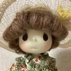 米山京子風　結衣ちゃん　可愛いヘア　ハット　女の子　ハンドメイド　ドール　人形の画像