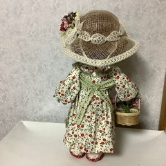 米山京子風　結衣ちゃん　可愛いヘア　ハット　女の子　ハンドメイド　ドール　人形の画像
