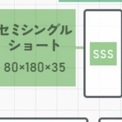 （値下げしました）セミシングルマットレスの画像