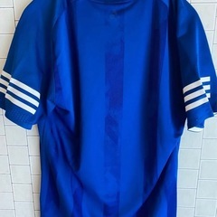 アディダス 半袖 スポーツウェア　Mサイズ　青　ブルーの画像