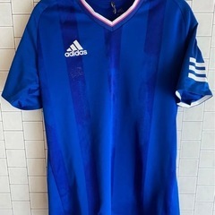 アディダス 半袖 スポーツウェア　Mサイズ　青　ブルーの画像
