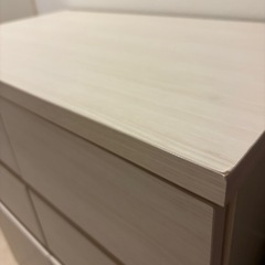 大川家具 SQUARE シリーズ スクエアキャビネット 幅70 扉タイプ ホワイトウッド  スクエア 収納キャビネット　収納棚 収納家具 ロータイプ の画像