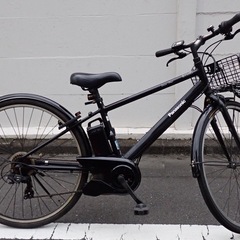 【電動自転車】Panasonic ベロスター 26インチ  電動スポーツバイク 700×38C 外装7段変速 ミッドナイトブラック BE-ELVS773B パナソニック 電動アシスト 自転車の画像