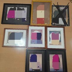 アンティーク風　ガラス額縁　良品の画像