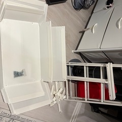 IKEA　LOTE ローテ チェスト（引き出し×3）, ホワイト, 55x62 cmの画像