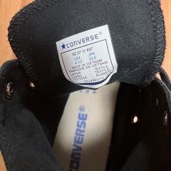 CONVERSE黒ハイカットの画像