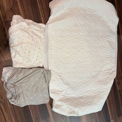 IKEA ベビーベッド　SUNDVIK スンドヴィーク　マットレス＆防水シーツつきの画像