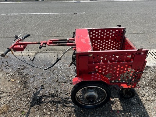 宮崎　日本機械工業　電動ホースレイヤー 運搬車　ホースカー　積載量150kg 宮崎 日本機械工業 電動ホースレイヤー 運搬車 ホースカー 積載量150kg