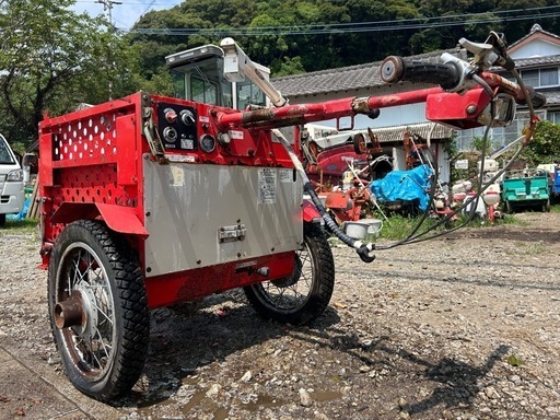 日本機械工業電動ホースレイヤー 消防車運搬車カート 台車