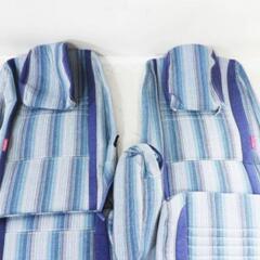 ★新品★ CRAFTPLUS クラフトプラス MK53S ス ペーシア フルオーダー デニム生地 シートカバー フ ロント リア リヤ 前後セット 即納の画像