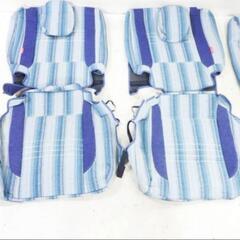 ★新品★ CRAFTPLUS クラフトプラス MK53S ス ペーシア フルオーダー デニム生地 シートカバー フ ロント リア リヤ 前後セット 即納の画像