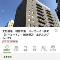 高知よさこい祭り8/12(火)宿泊2名分【高知駅近 宿泊権利】ドーミーイン高知 セミダブルルームの画像