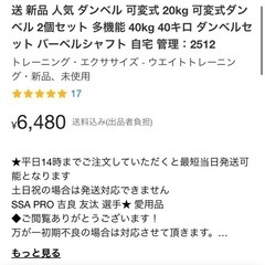お話し中　お返事不可　美品　ダンベル　40キロセット　家トレの画像