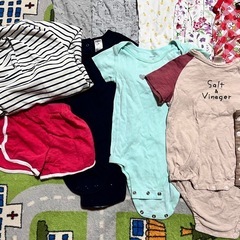 1.  70サイズ 80サイズ 子供服 ロンパース 女の子の画像