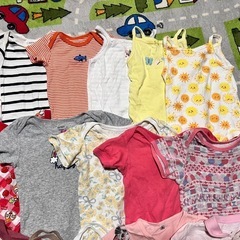 1.  70サイズ 80サイズ 子供服 ロンパース 女の子の画像