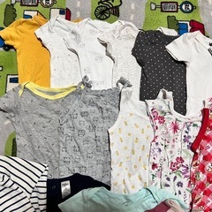 1.  70サイズ 80サイズ 子供服 ロンパース 女の子の画像