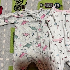 3. 60サイズ 70サイズ 子供服 ロンパース 足付きの画像