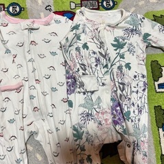 3. 60サイズ 70サイズ 子供服 ロンパース 足付きの画像