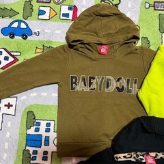 7. BABYDOLL 100サイズ 子供服 長袖 帽子付き パーカー トレーナーの画像