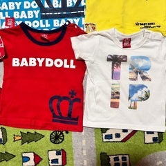 8. BABYDOLL 90サイズ 子供服 半袖 Tシャツ ズボン ジーパンの画像