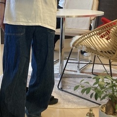 【3連休限定】ダイニングテーブル 【ヴィンテージ】【カフェテーブル】 直径80cm 　　の画像