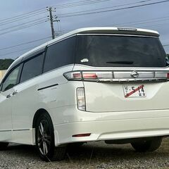 エルグランド希少モデル美品★HWSアーバンクロム ブラックレザー★本車検フルR9年7月迄・ブラック本革フルシート・電動バックドア・フリップDモニター・の画像