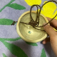 やちむん　鉢　
ハンギングタイプの画像