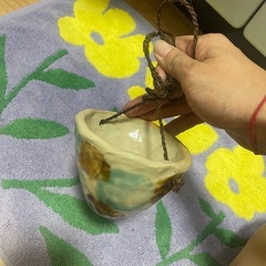 やちむん　鉢　
ハンギングタイプの画像