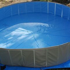 画期的折りたたみパネルプール直径150cm/空気入れがいらない！楽々設置＆片付け！広げるだけの簡単展開！非膨張式プール*新品未使用の画像