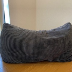 Loosy2人掛けビーズソファー 【オットマン付き】の画像